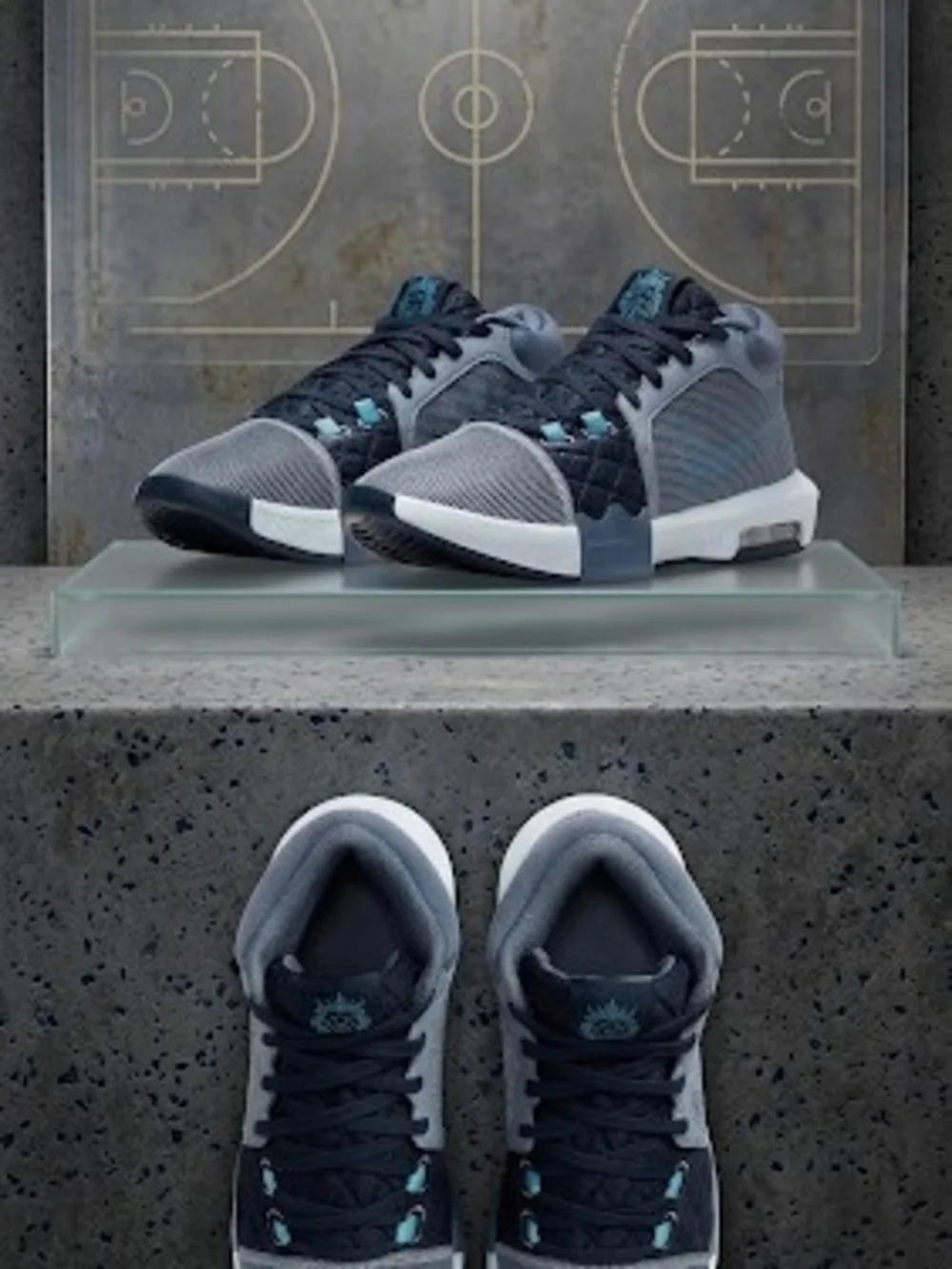 Nike Lebron Witness VIII 8 Basketball Shoes/Navy and Light Blue Low-Top